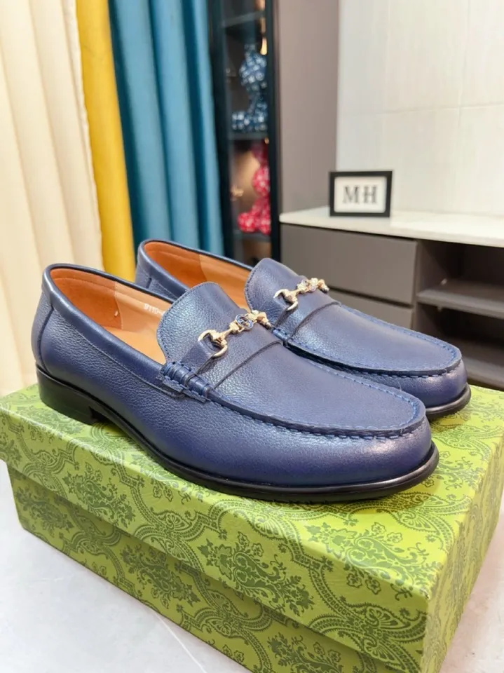 Men's shoes 💰500🌹🌹Niuli [GUCCI Gucci] A new style of formal men's leather shoes is coming~ The original quality upper is made of patent leather imported from Italy, the leather is soft and delicate, comfortable and soft first-layer cowhide lining, rubber wear-resistant outsole, the shoe shape is dignified and domineering, and the luxury charm cannot be concealed! The natural and free nouveau riche leads the trend. Code number: 38-44